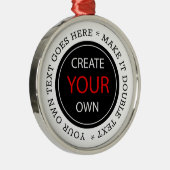 独自の作成 – パーソナライズされた、ブランド/カスタム メタルオーナメント (右)