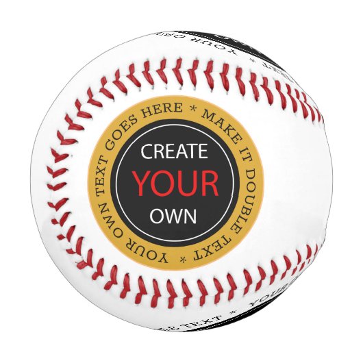 独自の作成 – パーソナライズされた、ブランド/カスタム 野球ボール (正面左)