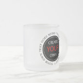 独自の作成 – パーソナライズされた、ブランド/写真 フロストグラスマグカップ (正面右)