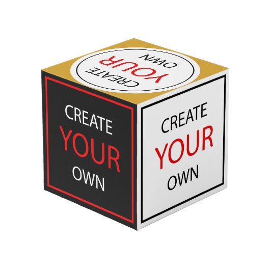 独自の作成 – パーソナライズされた、写真/カスタム フォトキューブ (裏面アングル)