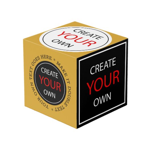 独自の作成 – パーソナライズされた、写真/カスタム フォトキューブ (正面アングル)