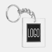 独自の作成-ビジネスロゴ キーホルダー (正面左)