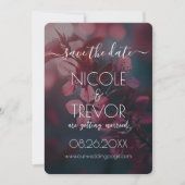 独自の作成 – ピンクの花咲く枝 セーブザデート (正面)