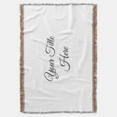 独自の作成-フリンジブランケット スローブランケット (正面縦)