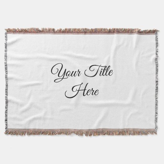 独自の作成-フリンジブランケット スローブランケット (正面)