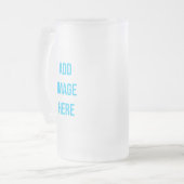 独自の作成 フロストグラスビールジョッキ (正面左)