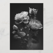 独自の作成 – ブラック&ホワイトローズ メニュー (裏面)