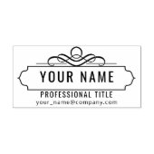 独自の作成 – プロフェッショナル名デザイン ラバースタンプ (インプリント)