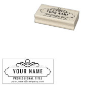 独自の作成 – プロフェッショナル名デザイン ラバースタンプ (押印)