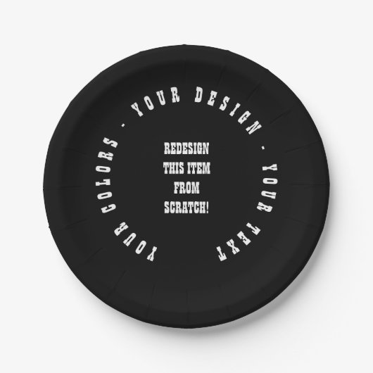 独自の作成 ペーパープレート (正面)