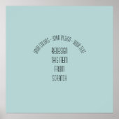 独自の作成 ポスター (正面)