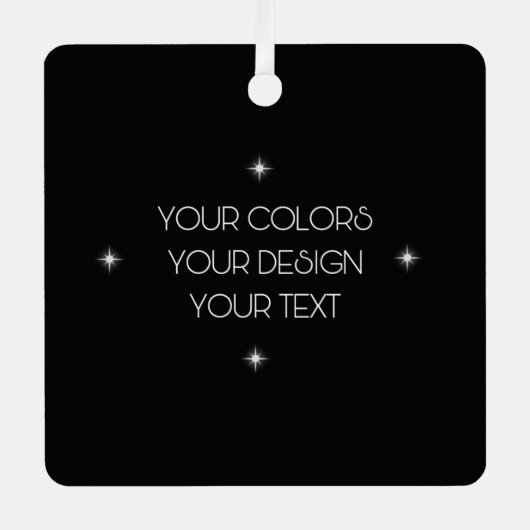 独自の作成 メタルオーナメント (正面)