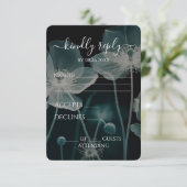 独自の作成 – ライトブルーX線ワイルドフラワー 出欠カード (スタンド正面)