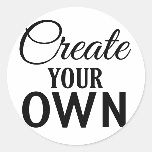 独自の作成 ラウンドシール (正面)