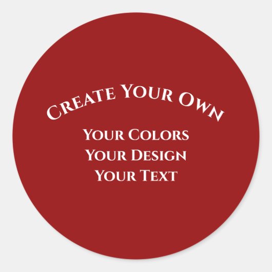 独自の作成 ラウンドシール (正面)