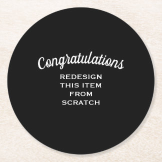 独自の作成 ラウンドペーパーコースター