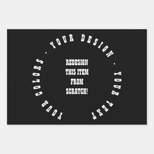 独自の作成 ラッピングペーパーシート (正面)