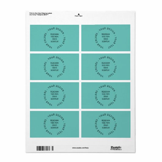 独自の作成 ラベル (フルシート)