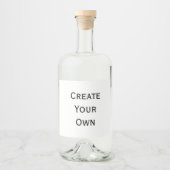 独自の作成 リキュールボトルラベル (正面)