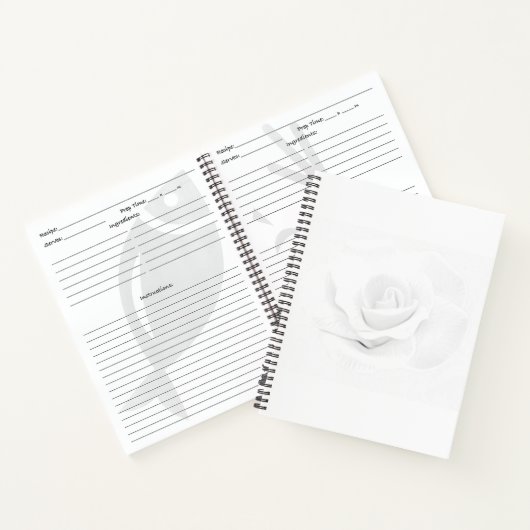 独自の作成 – レシピブック ノートブック (内部)