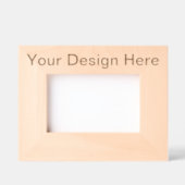 カスタム15.2cm x 10.2cm 横, フレームスタイル: natural (正面)