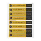 独自の作成 – ロパーソナライズされたゴ、金ゴールド/カスタム ラップアラウンドラベル (シート)