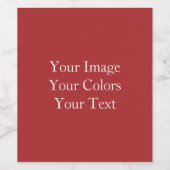 独自の作成 ワインラベル (シングルラベル)