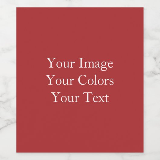 独自の作成 ワインラベル (シングルラベル)