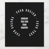 独自の作成 ワインラベル (シングルラベル)