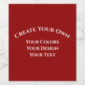 独自の作成 ワインラベル (シングルラベル)