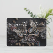 独自の作成 – ヴィンテージ蝶 セーブザデート (スタンド正面)