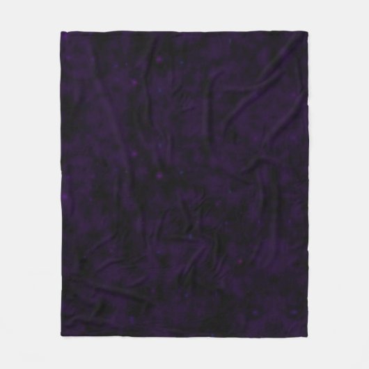 独自の作成 – 余分な暗いテクスチグランジャ紫 フリースブランケット (正面)