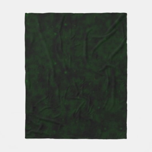 独自の作成 – 余分な暗いテクスチグランジャ緑 フリースブランケット (正面)