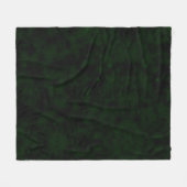 独自の作成 – 余分な暗いテクスチグランジャ緑 フリースブランケット (正面(横))