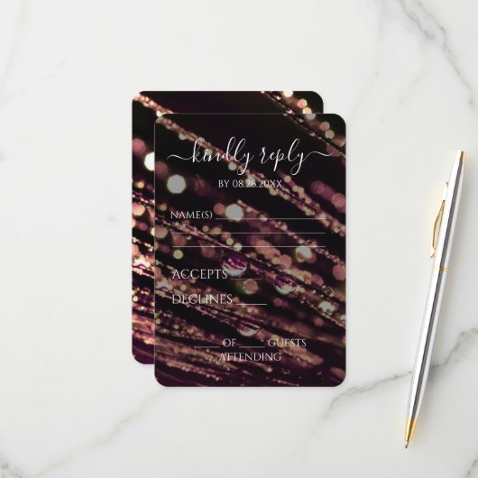 独自の作成 – 《写真》ぼけ味すり付き分岐 出欠カード (正面/裏面インサイチュ)