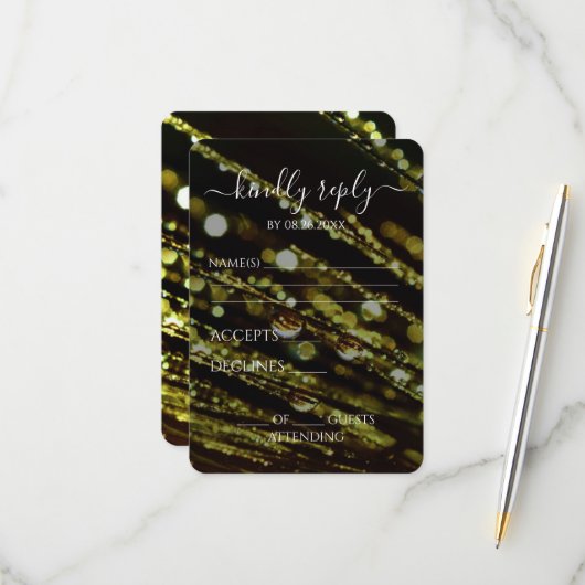 独自の作成 – 《写真》ぼけ味すり付き分岐 出欠カード (正面/裏面インサイチュ)