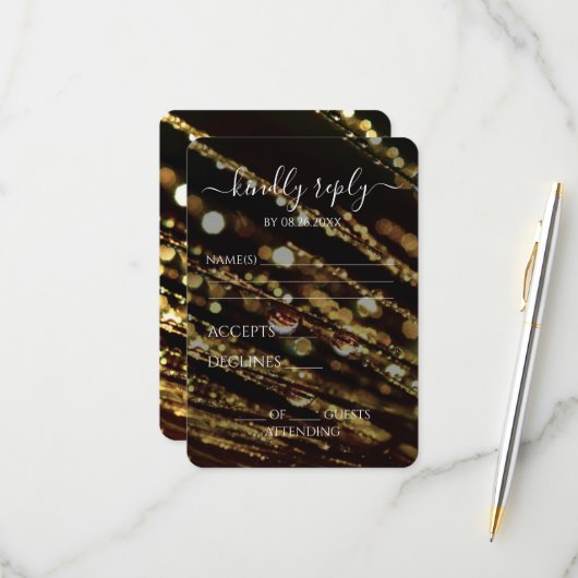 独自の作成 – 《写真》ぼけ味すり付き分岐 出欠カード (正面/裏面インサイチュ)