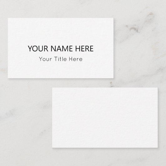 独自の作成 名刺 (正面/裏面)