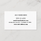 独自の作成 名刺 (裏面)