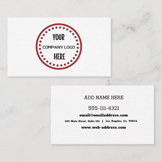 独自の作成 名刺 (正面/裏面)