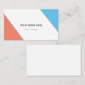 独自の作成 名刺 (正面/裏面)