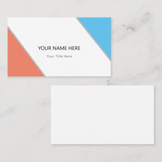 独自の作成 名刺 (正面/裏面)