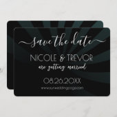 独自の作成 – 影のストライプ付け日付の保存 セーブザデート (正面/裏面)