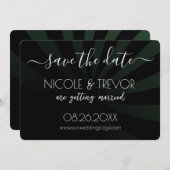 独自の作成 – 影のストライプ付け日付の保存 セーブザデート (正面/裏面)