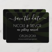 独自の作成 – 影のストライプ付け日付の保存 セーブザデート (正面/裏面)