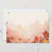 独自の作成 – 微妙な紅葉 セーブザデート (裏面)