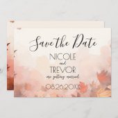 独自の作成 – 微妙な紅葉 セーブザデート (正面/裏面)