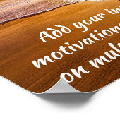 独自の作成/感動的やる気を起こさせる引用文 ポスター (角)