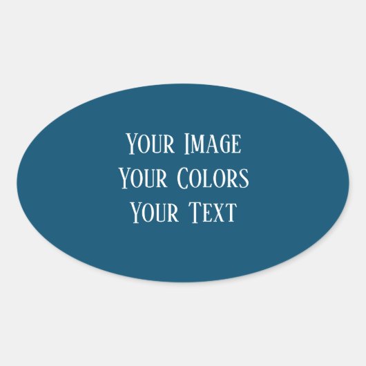 独自の作成 楕円形シール (正面)