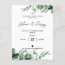 独自の作成 – 環境にやさしいことをしよう 案内ポストカード